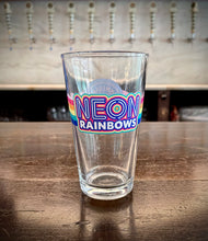 Load image into Gallery viewer, Neon Rainbows Pint Glass
